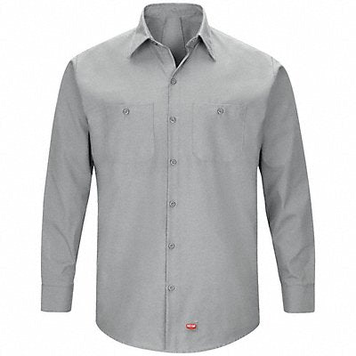 823TD3 RED KAP SX10GY M LS MIMIX WORK SHIRT GREY