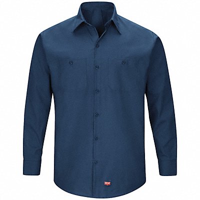 823TE4 RED KAP SX10NV M LS MIMIX WORK SHIRT NAVY