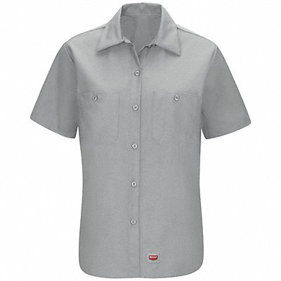 823TM1 RED KAP SX21GY F SS MIMIX WORK SHIRT GREY