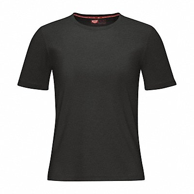 RED KAP TKW1BK Work Shirt Size M Sleeve Length 7 3/8 in Color Black Features UPF 50 Protection