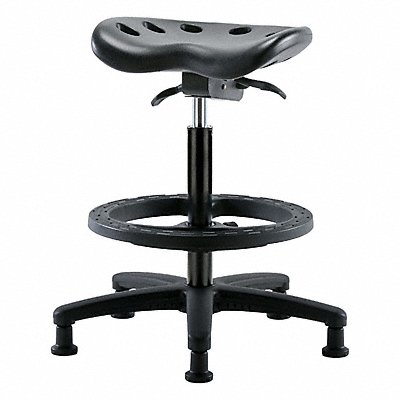 BLUE RIDGE ERGONOMICS PTHBSTRGBFRGBLK Tractor Stool 300 lb Cap. Black