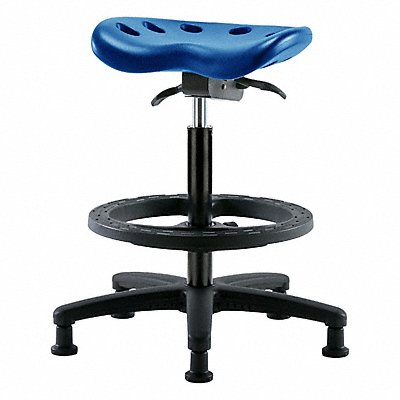 BLUE RIDGE ERGONOMICS PTHBSTRGBFRGBLU Tractor Stool 300 lb Cap. Blue