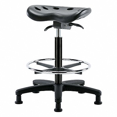 BLUE RIDGE ERGONOMICS PTHBSTRGCFRGBLK Tractor Stool 300 lb Cap. Black