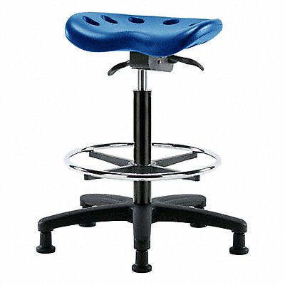 BLUE RIDGE ERGONOMICS PTHBSTRGCFRGBLU Tractor Stool 300 lb Cap. Blue