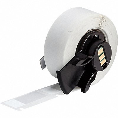 BRADY M6102427 Label 1/2 in W Clear White