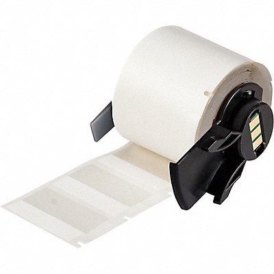 BRADY M6104427 Label 1 1/2 in W Clear White
