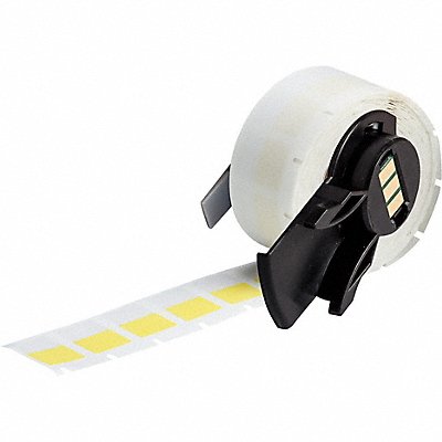 BRADY M611427YL Label 1/2 in W Clear Yellow