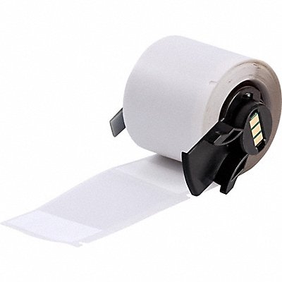 BRADY M6157427 Label 1 1/2 in W Clear White