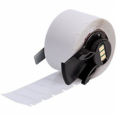 BRADY M616422 Label: 3/8 in x 1 in, 1 in, Polyester, White, 500 Labels