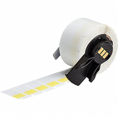 BRADY M617427YL Label 1/2 in W Clear Yellow