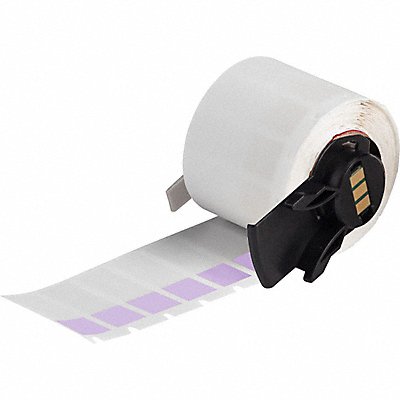 BRADY M629427PL Label 1/2 in W Clear Purple
