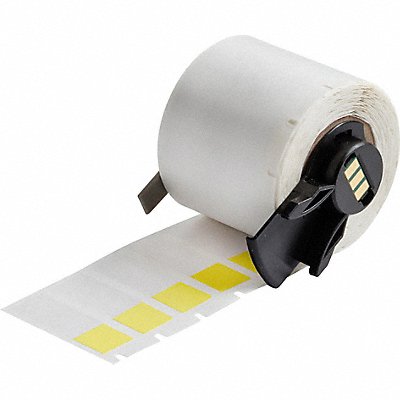 BRADY M629427YL Label 1/2 in W Clear Yellow