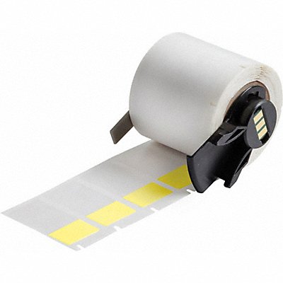 BRADY M630427YL Label 3/4 in W Clear Yellow
