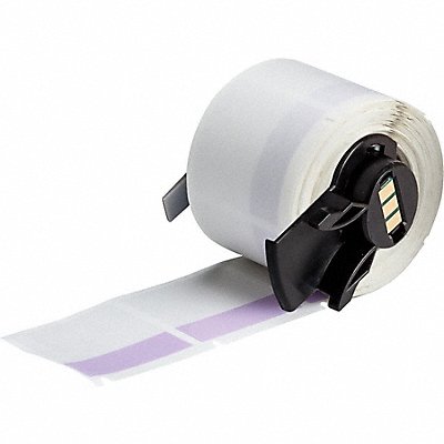 BRADY M632427PL Label 1 1/2 in W Clear Purple