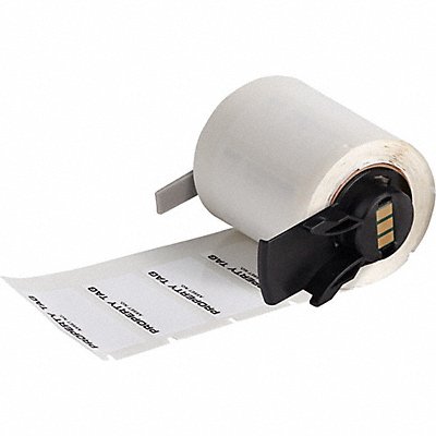 BRADY M635422PROP Label 1 5/8 in W Black White