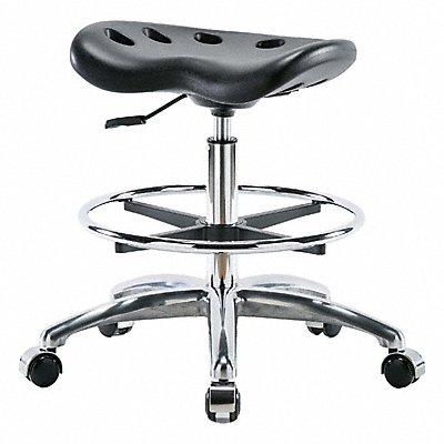BLUE RIDGE ERGONOMICS PTMBSLCRCFCCBLK Tractor Stool 300 lb Cap. Black