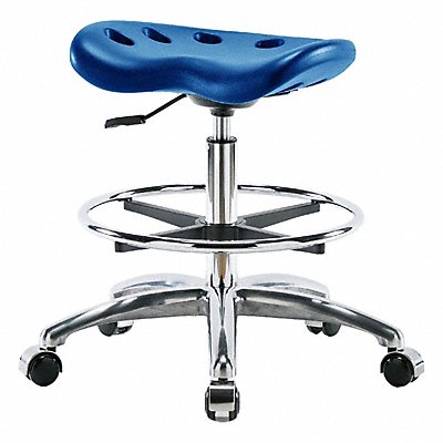 BLUE RIDGE ERGONOMICS PTMBSLCRCFCCBLU Tractor Stool 300 lb Cap. Blue