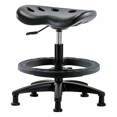 BLUE RIDGE ERGONOMICS PTMBSLRGBFRGBLK Tractor Stool 300 lb Cap. Black