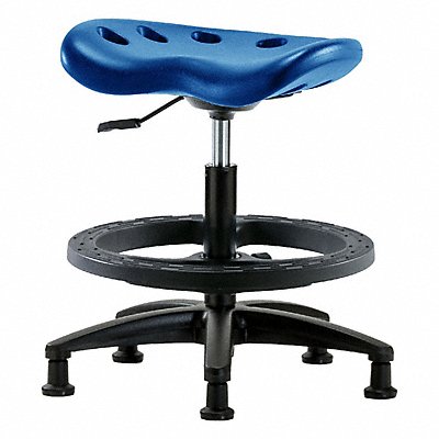 BLUE RIDGE ERGONOMICS PTMBSLRGBFRGBLU Tractor Stool 300 lb Cap. Blue