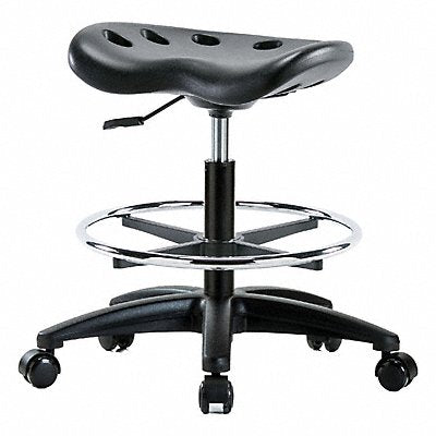 BLUE RIDGE ERGONOMICS PTMBSLRGCFRCBLK Tractor Stool 300 lb Cap. Black