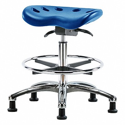 BLUE RIDGE ERGONOMICS PTMBSOCRCFRGBLU Tractor Stool 300 lb Cap. Blue