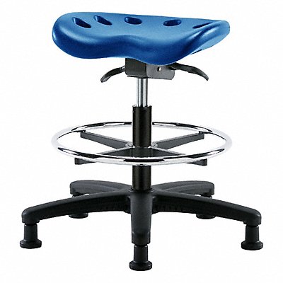 BLUE RIDGE ERGONOMICS PTMBSORGCFRGBLU Tractor Stool 300 lb Cap. Blue
