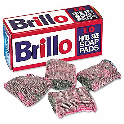 BRILLO PURW240000 Hotel Size Soap Pad Grey PK120