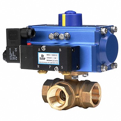 DYNAQUIP CONTROLS PYHG7AUSR07510A Ball Valve 1 1/2 In NPT Spring Return