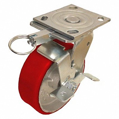 GRAINGER P25SUY060KP14WKDL001 Kingpinless Plate Castor Swivel 1200 lb.