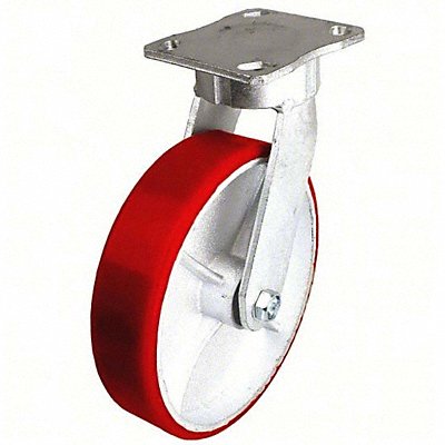 GRAINGER P25SUY080KP14001 Kingpinless Plate Castor Swivel 1250 lb.