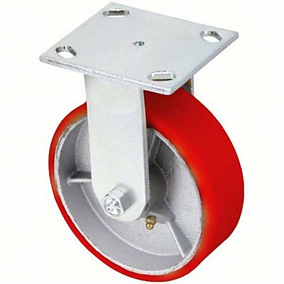 GRAINGER P25RUY080KP14001 Kingpinless Plate Castor Rigid 1250 lb.