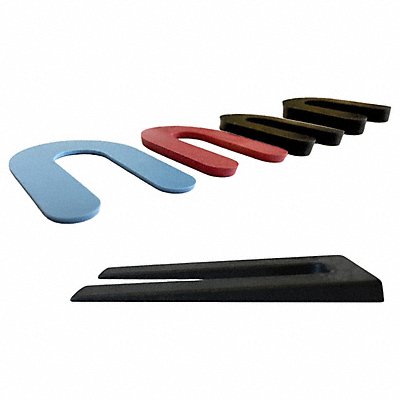 PRECISION BRAND 6020 Slotted Shim g Black Plastic PK1000