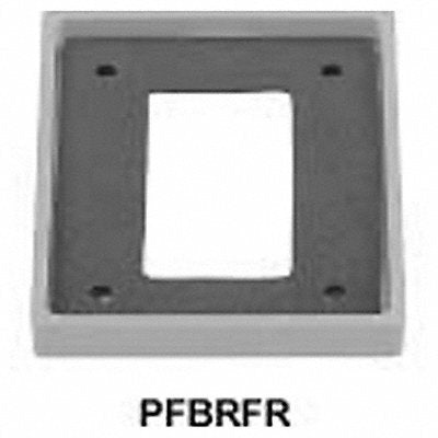 HUBBELL WIRING DEVICE-KELLEMS PFBRFRA Cover Frame Rectangular Carpet and Tile