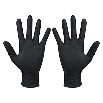 CONDOR 819MF5 Disposable Gloves Black L PK100