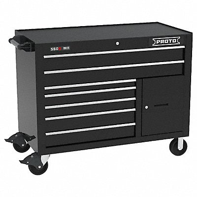 PROTO J555041B7BK1S Rolling Tool Cabinet Black Gloss Finish