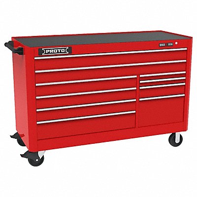 PROTO J556646B10RD Rolling Tool Cabinet Red Gloss Finish