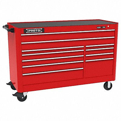 PROTO J556646B11RD Rolling Tool Cabinet Red Gloss Finish