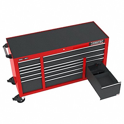 PROTO J556741B16SGPD Rolling Tool Cabinet Grey/Red 16 Drawers