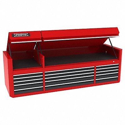 PROTO J558827B15SG Top Chest Grey/Red Matte Finish 200 lb