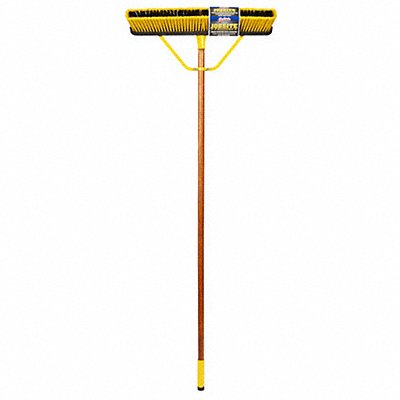 QUICKIE 857HDSU Push Broom 60 in Handle L 24 in Face
