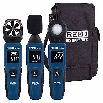 REED INSTRUMENTS R16X0KIT2 Smart Series Environmental Kit Blue LCD