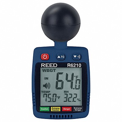 REED INSTRUMENTS R6210 Heat Stress Meter Plastic Housing Blue