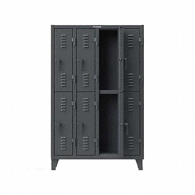 STRONG HOLD 66182TSL Locker 2x3Locker Drk Gry 78 x74 x18 Assm