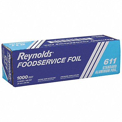 REYNOLDS 611 Aluminum Foil Roll 1000 ft L 12 in W Med
