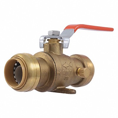 SHARKBITE 24617LFG Manual 2-Way Ball Valve Push Brass