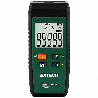 EXTECH RPM250W Tachometer +/-0.04% RPM Acc LCD