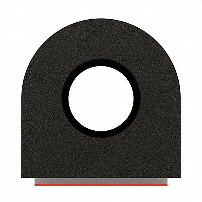 FAIRCHILD RS102450 Foam Rubber Seal w/Adhesive Back 0.75 in