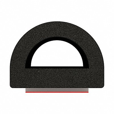 FAIRCHILD RS103350 Foam Rubber Seal w/Adhesive Back 0.53 in