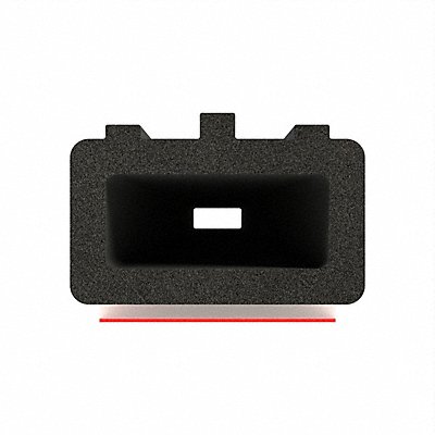 FAIRCHILD RS103450 Foam Rubber Seal w/Adhesive Back 0.4 in