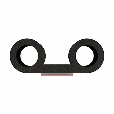 FAIRCHILD RS103650 Foam Rubber Seal w/Adhesive Back 0.55 in